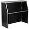 Flash Furniture Foldable Bar, 4ft., Black, 47.75" W, 19.5" L, 42.75" H, Laminate Top, Black XA-BAR-48-BK-GG - alternate 2