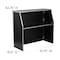 Flash Furniture Foldable Bar, 4ft., Black, 47.75" W, 19.5" L, 42.75" H, Laminate Top, Black XA-BAR-48-BK-GG - alternate 7