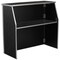 Flash Furniture Foldable Bar, Marble, 4ft., Black, 47.75" W, 19.5" L, 42.75" H, Laminate Top, Black XA-BAR-48-MAR-GG - alternate 4