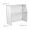 Flash Furniture Foldable Bar, 4ft., White, 47.75" W, 19.5" L, 42.75" H, Laminate Top, White XA-BAR-48-WH-GG - alternate 6