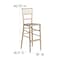 Flash Furniture Chiavari Barstool, Gold, Wood XA-CH-BAR-GO-GG - alternate 6