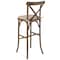 Flash Furniture Barstool, Cushion, Antique, Cross Back XA-X-BAR-GO-BC-GG - alternate 2