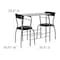 Flash Furniture Oval Bistro Table, Glass Top, Black XM-JM-A0278-1-2-BK-GG - alternate 5
