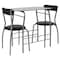 Flash Furniture Oval Bistro Table, Glass Top, Black XM-JM-A0278-1-2-BK-GG - alternate 4
