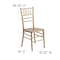 Flash Furniture Hercules Chiavari Chair, Wood Back, 15-3/4 in W 18" L 36-1/4" H XS-GOLD-GG - alternate 8