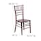 Flash Furniture Hercules Chiavari Chair, 15-3/4 in W 18" L 36-1/4" H XS-MAHOGANY-GG - alternate 4