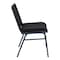 Flash Furniture Stack Chair, Black Seat, Fabric Seat XU-60153-BK-GG - alternate 4