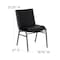 Flash Furniture Heavy Duty Black Vinyl Stack Chair XU-60153-BK-VYL-GG - alternate 9