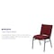Flash Furniture Fabric Stack Chair, Burgundy XU-60153-BY-GG - alternate 3