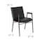 Flash Furniture Stack Armchair, Blk Frame Fnsh, Blk Vinyl XU-60154-BK-VYL-GG - alternate 5