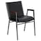 Flash Furniture Stack Armchair, Blk Frame Fnsh, Blk Vinyl XU-60154-BK-VYL-GG - alternate 3