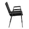 Flash Furniture Stack Armchair, Blk Frame Fnsh, Blk Vinyl XU-60154-BK-VYL-GG - alternate 2