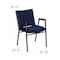 Flash Furniture Fabric Stack Armchair, Navy XU-60154-NVY-GG - alternate 4