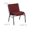 Flash Furniture Fabric Stack Chair, Extra Wide, Burgundy XU-60555-BY-GG - alternate 6