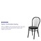 Flash Furniture Hercules Dining Chair, Black Back, 16 in W 20" L 34-1/2" H XU-698B-BLKV-GG - alternate 6