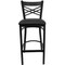 Flash Furniture Restaurant Stool, X Back, Black Seat XU-6F8BXBK-BAR-BLKV-GG - alternate 10