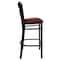 Flash Furniture Restaurant Stool, X Back, Burgundy Seat XU-6F8BXBK-BAR-BURV-GG - alternate 4