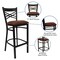 Flash Furniture Restaurant Stool, X Back, Burgundy Seat XU-6F8BXBK-BAR-BURV-GG - alternate 6