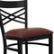 Flash Furniture Restaurant Stool, X Back, Burgundy Seat XU-6F8BXBK-BAR-BURV-GG - alternate 7