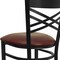 Flash Furniture Restaurant Stool, X Back, Burgundy Seat XU-6F8BXBK-BAR-BURV-GG - alternate 10