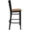 Flash Furniture Restaurant Stool, X Back, Cherry Seat XU-6F8BXBK-BAR-CHYW-GG - alternate 4