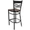 Flash Furniture Restaurant Stool, X Back, Mahogany Seat XU-6F8BXBK-BAR-MAHW-GG - alternate 2