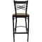 Flash Furniture Restaurant Stool, X Back, Mahogany Seat XU-6F8BXBK-BAR-MAHW-GG - alternate 7