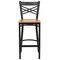 Flash Furniture Restaurant Stool, X Back, Natural Seat XU-6F8BXBK-BAR-NATW-GG - alternate 6