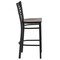 Flash Furniture Restaurant Stool, X Back, Walnut Seat XU-6F8BXBK-BAR-WALW-GG - alternate 5