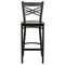Flash Furniture Restaurant Stool, X Back, Walnut Seat XU-6F8BXBK-BAR-WALW-GG - alternate 7