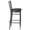 Flash Furniture Restaurant Barstool, Metal X Bck, Blk Vny XU-6F8B-CLR-BAR-BLKV-GG - alternate 8