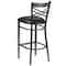 Flash Furniture Restaurant Barstool, Metal X Bck, Blk Vny XU-6F8B-CLR-BAR-BLKV-GG - alternate 9