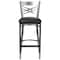 Flash Furniture Restaurant Barstool, Metal X Bck, Blk Vny XU-6F8B-CLR-BAR-BLKV-GG - alternate 10