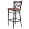 Flash Furniture Restaurant Barstool, Metal X Bck, Chy Woo XU-6F8B-CLR-BAR-CHYW-GG - alternate 3