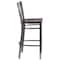 Flash Furniture Restaurant Barstool, Metal X Bck, Mah Woo XU-6F8B-CLR-BAR-MAHW-GG - alternate 3
