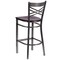 Flash Furniture Restaurant Barstool, Metal X Bck, Mah Woo XU-6F8B-CLR-BAR-MAHW-GG - alternate 5