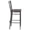 Flash Furniture Restaurant Barstool, Metal X Bck, Wal Woo XU-6F8B-CLR-BAR-WALW-GG - alternate 4