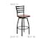 Flash Furniture Restaurant Stool, Ladder Back, Chy Seat, Frame Material: Metal XU-6F8B-LADSWVL-CHYW-GG - alternate 7