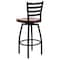 Flash Furniture Restaurant Stool, Ladder Back, Chy Seat, Frame Material: Metal XU-6F8B-LADSWVL-CHYW-GG - alternate 9