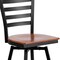 Flash Furniture Restaurant Stool, Ladder Back, Chy Seat, Frame Material: Metal XU-6F8B-LADSWVL-CHYW-GG - alternate 10