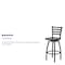 Flash Furniture Restaurant Stool, Ladder Back, Wal Seat XU-6F8B-LADSWVL-WALW-GG - alternate 4