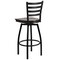 Flash Furniture Restaurant Stool, Ladder Back, Wal Seat XU-6F8B-LADSWVL-WALW-GG - alternate 3