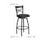 Flash Furniture Swivel Batstool, X Back, Black Seat XU-6F8B-XSWVL-BLKV-GG - alternate 6