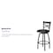 Flash Furniture Swivel Batstool, X Back, Black Seat XU-6F8B-XSWVL-BLKV-GG - alternate 2