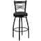 Flash Furniture Swivel Batstool, X Back, Black Seat XU-6F8B-XSWVL-BLKV-GG - alternate 10