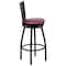 Flash Furniture Swivel Batstool, X Back, Burgundy Seat XU-6F8B-XSWVL-BURV-GG - alternate 5