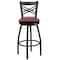 Flash Furniture Swivel Batstool, X Back, Burgundy Seat XU-6F8B-XSWVL-BURV-GG - alternate 6