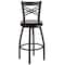 Flash Furniture Swivel Batstool, X Back, Mahogany Seat XU-6F8B-XSWVL-MAHW-GG - alternate 6