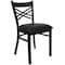 Flash Furniture Hercules Restaurant Chair, Black Back, 16-1/2 in W 17" L 32-1/4" H XU-6FOBXBK-BLKV-GG - alternate 4