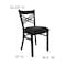 Flash Furniture Hercules Restaurant Chair, Black Back, 16-1/2 in W 17" L 32-1/4" H XU-6FOBXBK-BLKV-GG - alternate 3
